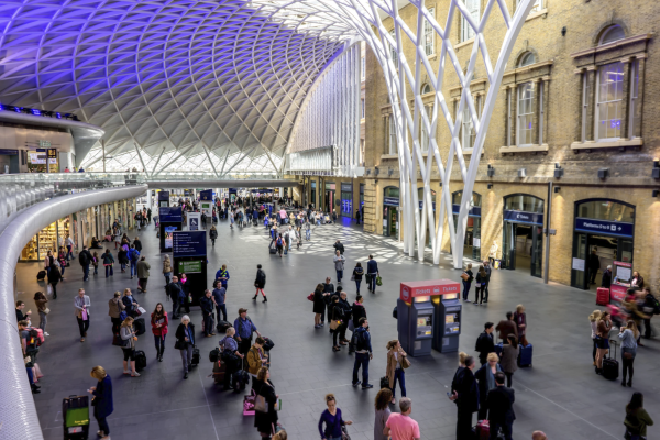 Interior photography train station