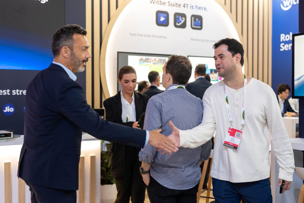 Candid photography on an exhibitor stand at IBC 2026